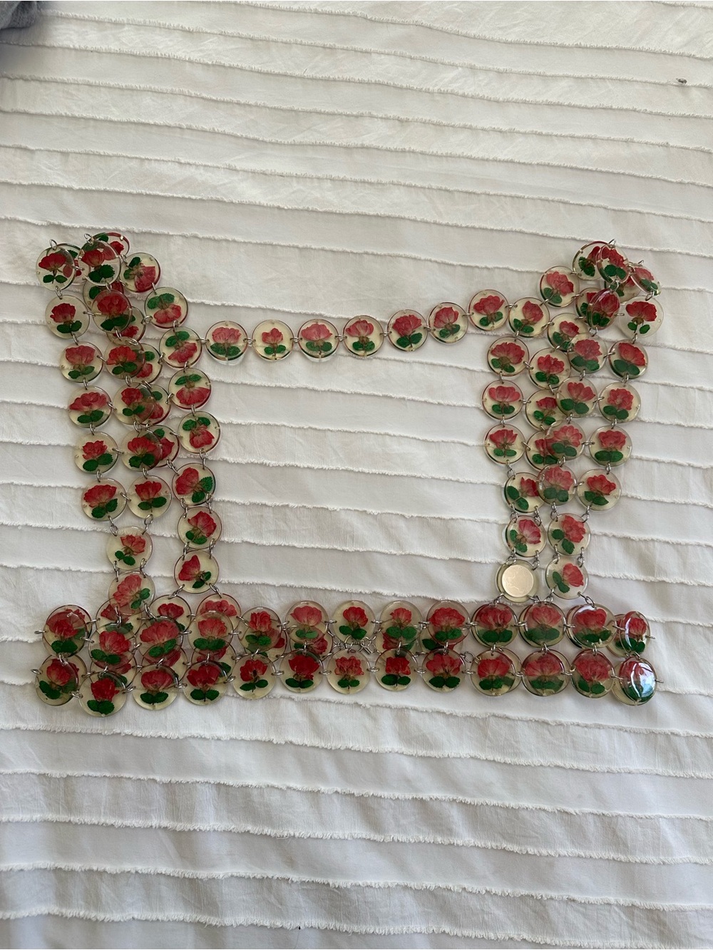 Dauphinette Rose Harness Chainmaille Crop Top S/M - Picture 7 of 11